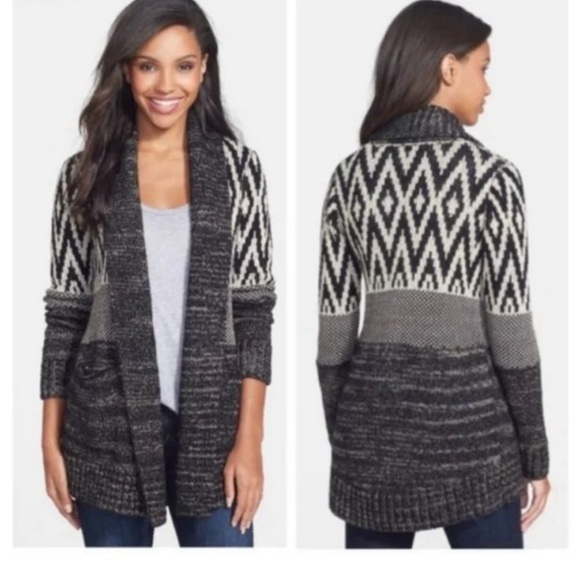 Lucky Brand Sweaters - Lucky Brand Women's Stargazer Wool Open Cardigan Large